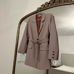 Blazer with belt excellent condition